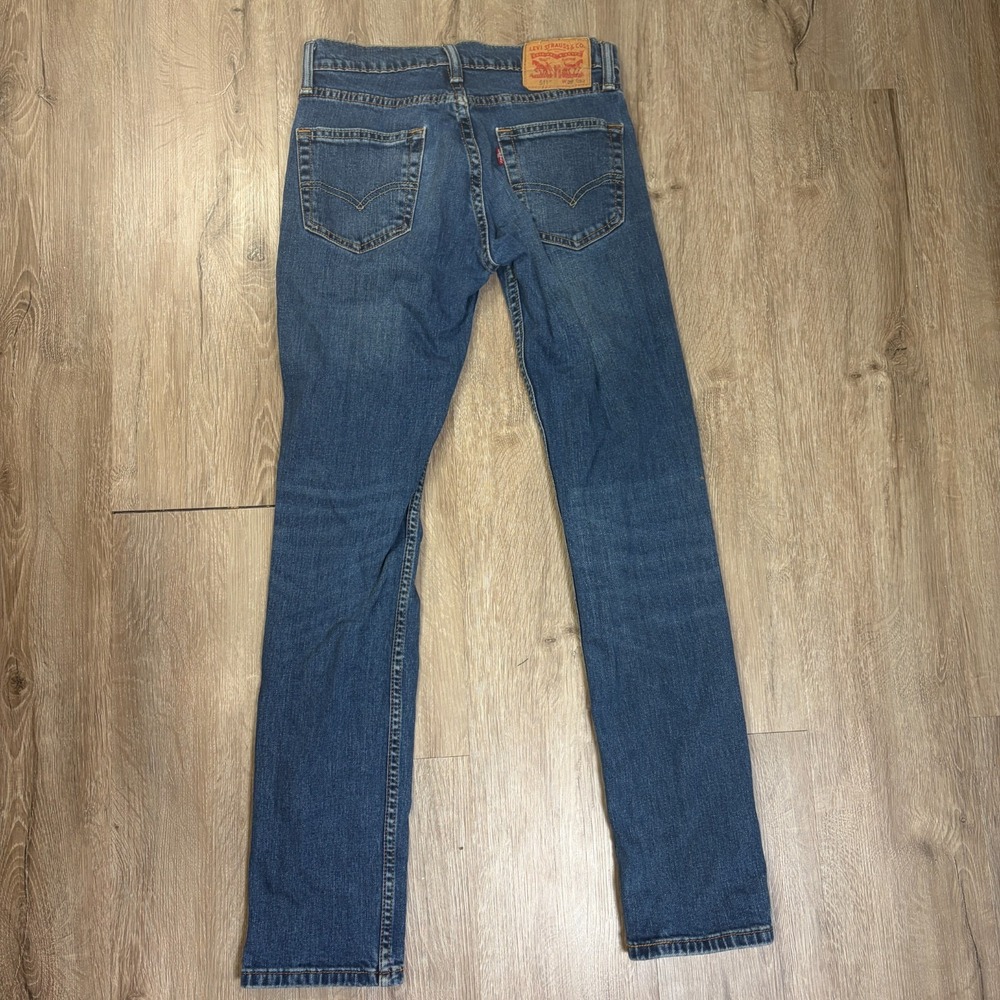 Lot of 2 Levis 514 Jeans 29x34 Blue Denim Regular Straight Fit Mens Medium Fade - Picture 10 of 13